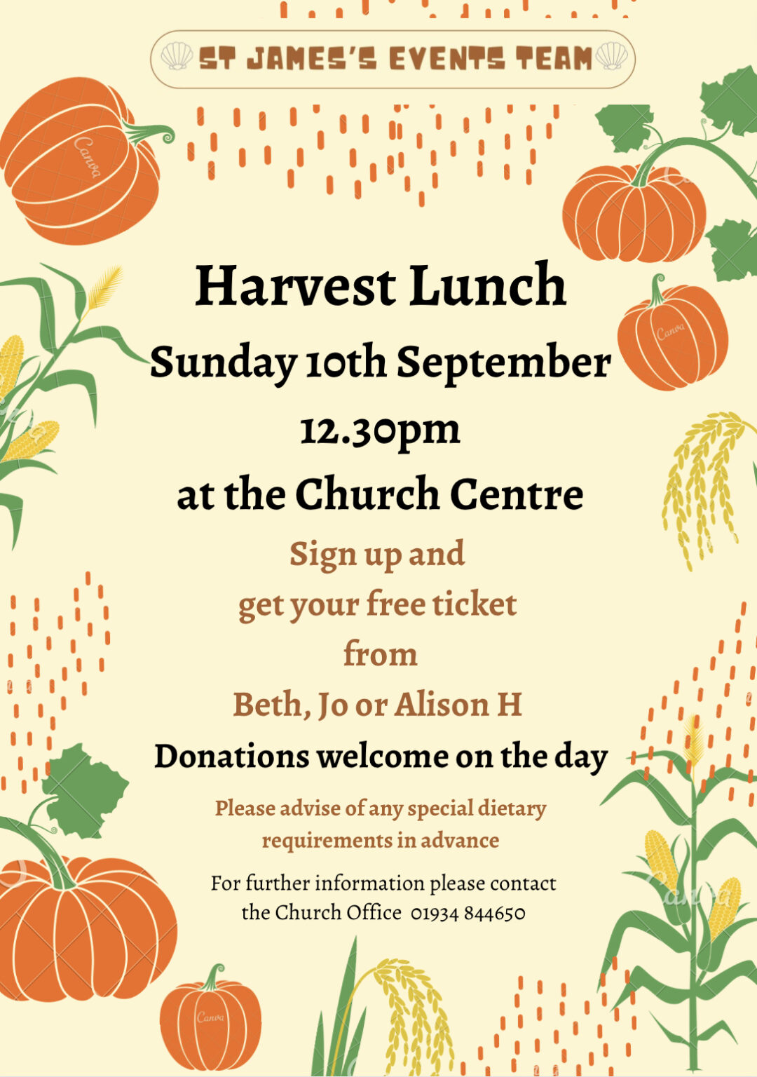 St James’s Events Team Church of England BEnefice of and